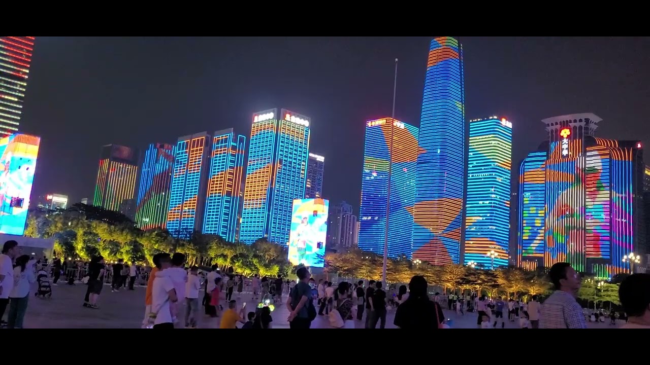 Show de luzes em Shenzhen - China