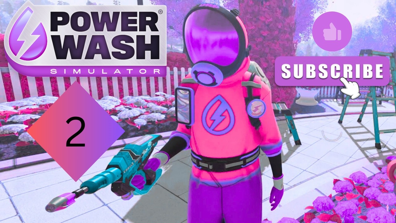 ASMR virtual cleaning on PowerWash 2 with chatter: cement mixer