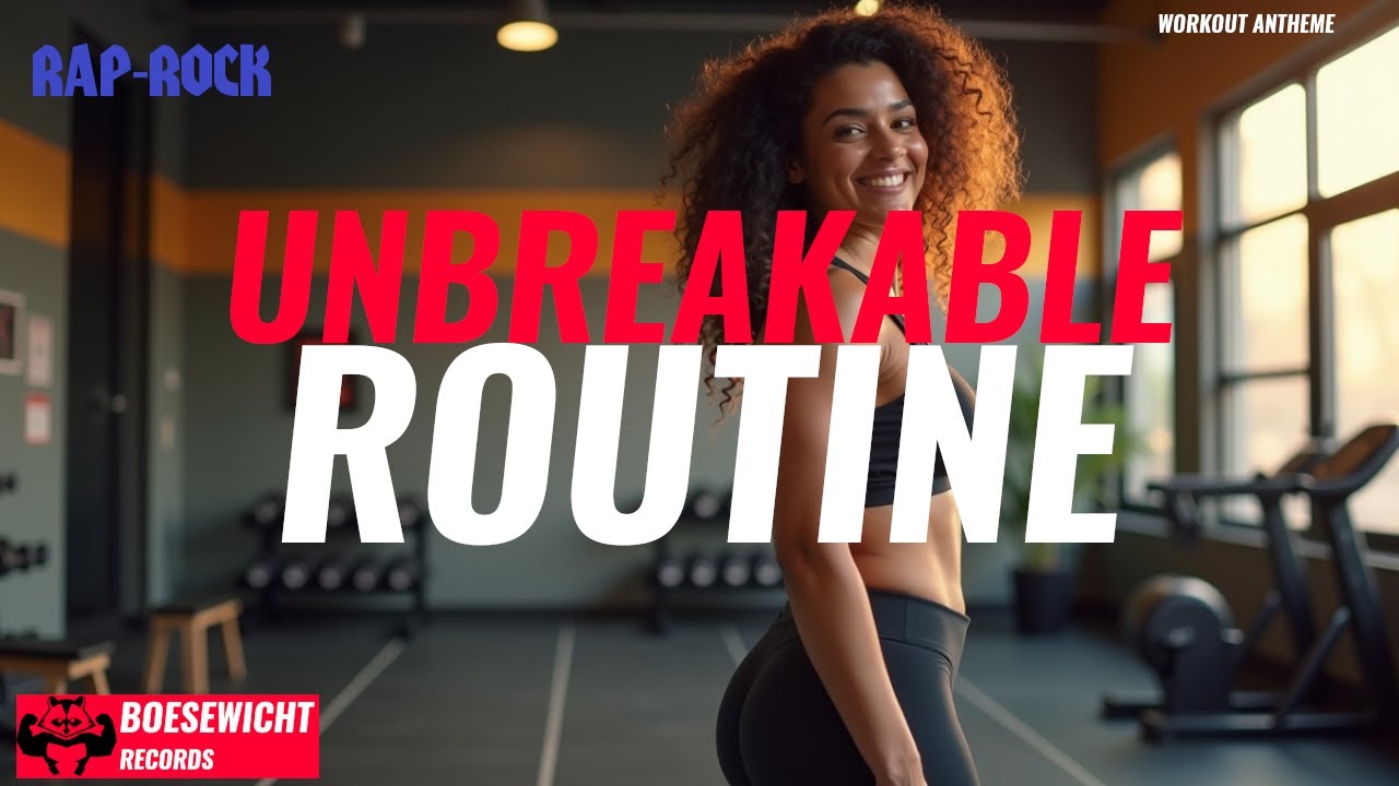UNBREAKABLE ROUTINE 🔥 Workout Anthem | Rap-Rock (Visualizer)