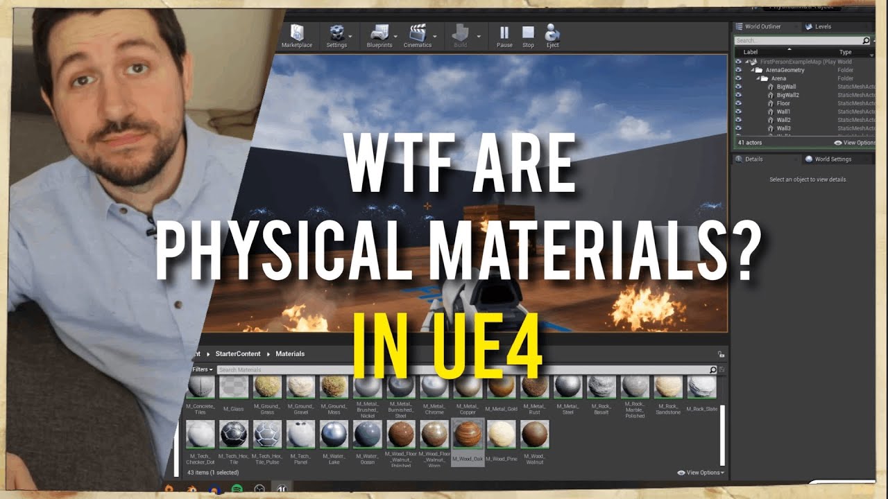 UE4 Physical Materials (And Surface Types) | Beginner Tutorial