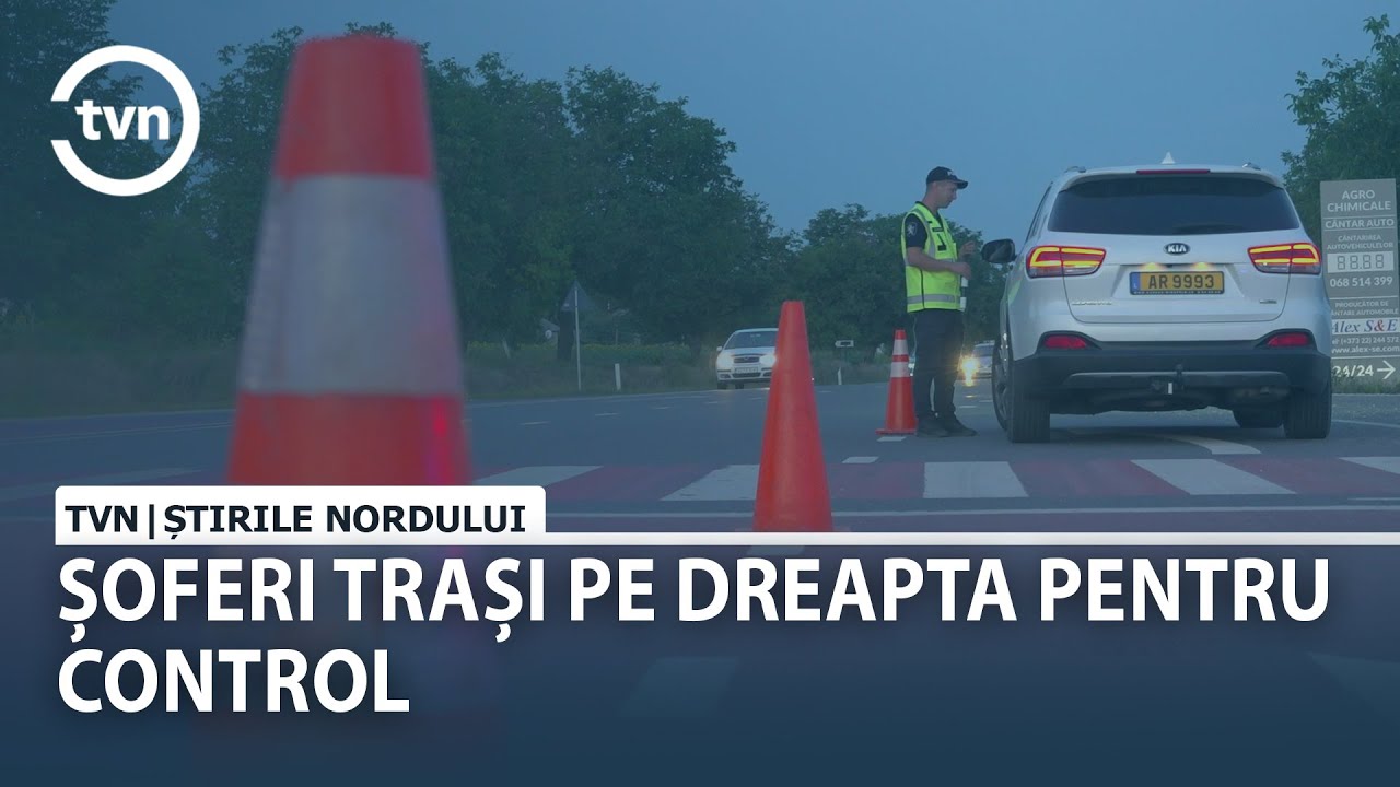 ȘOFERI TRAȘI PE DREAPTA PENTRU CONTROL
