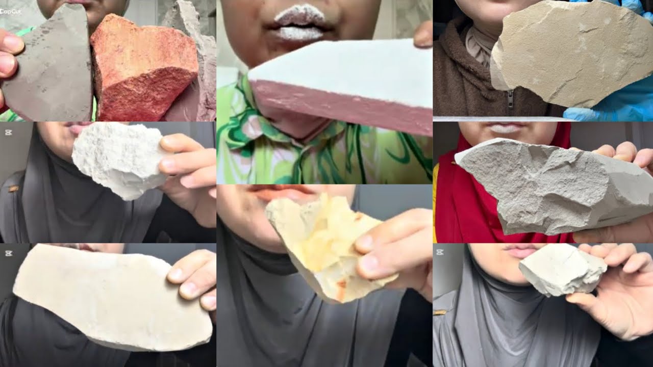@asmr_vlog_Zhuma Assorted Chalk and Clay Crunch Compilation 🤍🐻&zwj;❄️
