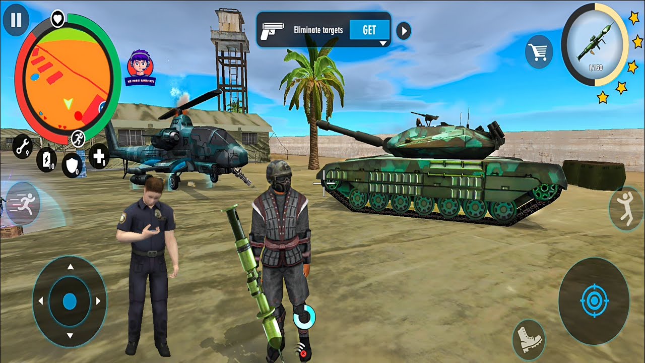Real Gangster Crime - {by Naxeex} Fun At Military Base #2 - Android Gameplay