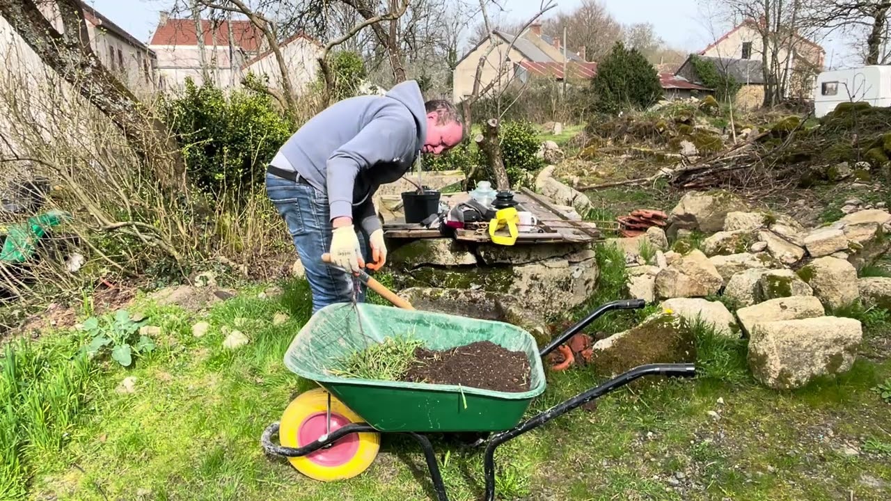 Moving a stone trough