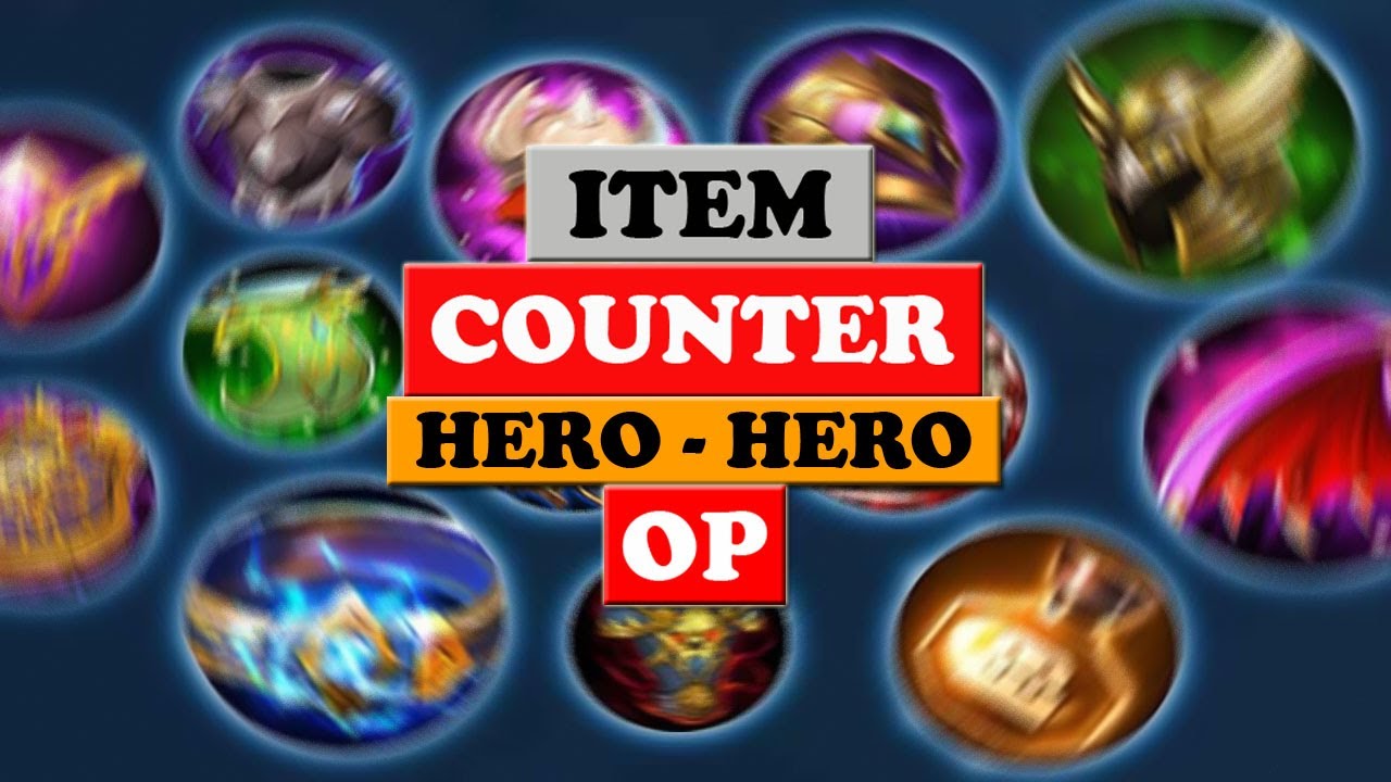 Item Counter Hero Mobile legend ! Mobile legends tips! how to counter hero op and meta !