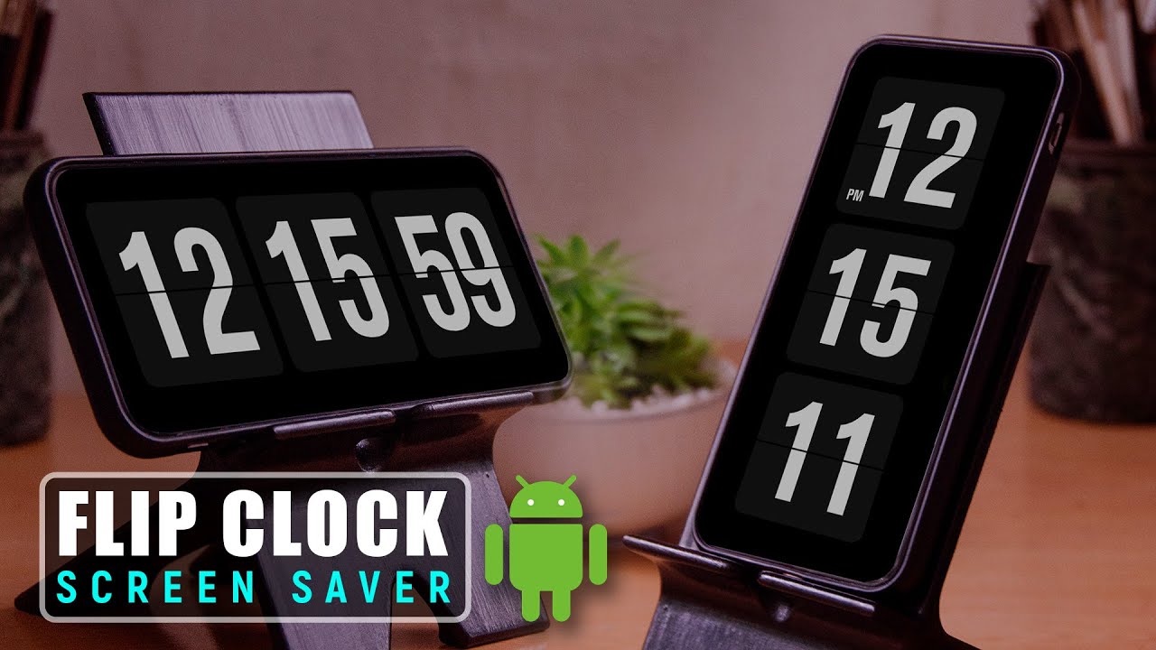 ✅ How to Add Flip Clock Screensaver on Android Phones or Tablets