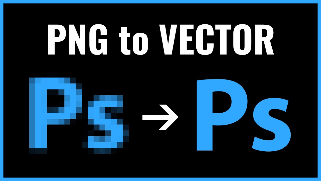 How to Convert PNG to Vector in Photoshop 2024