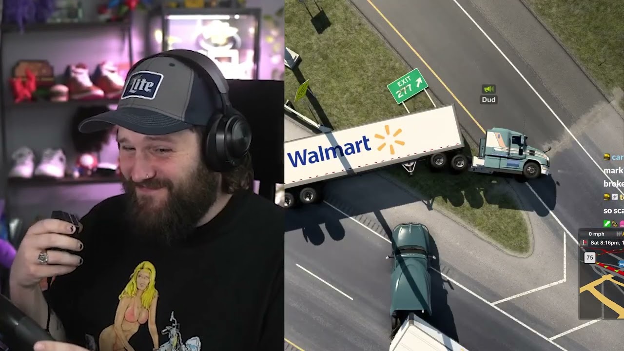 Crashing Into Motorcycles In American Truck Simulator