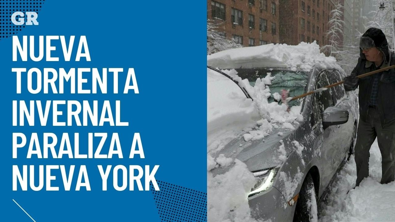 Nueva tormenta invernal paraliza a Nueva York