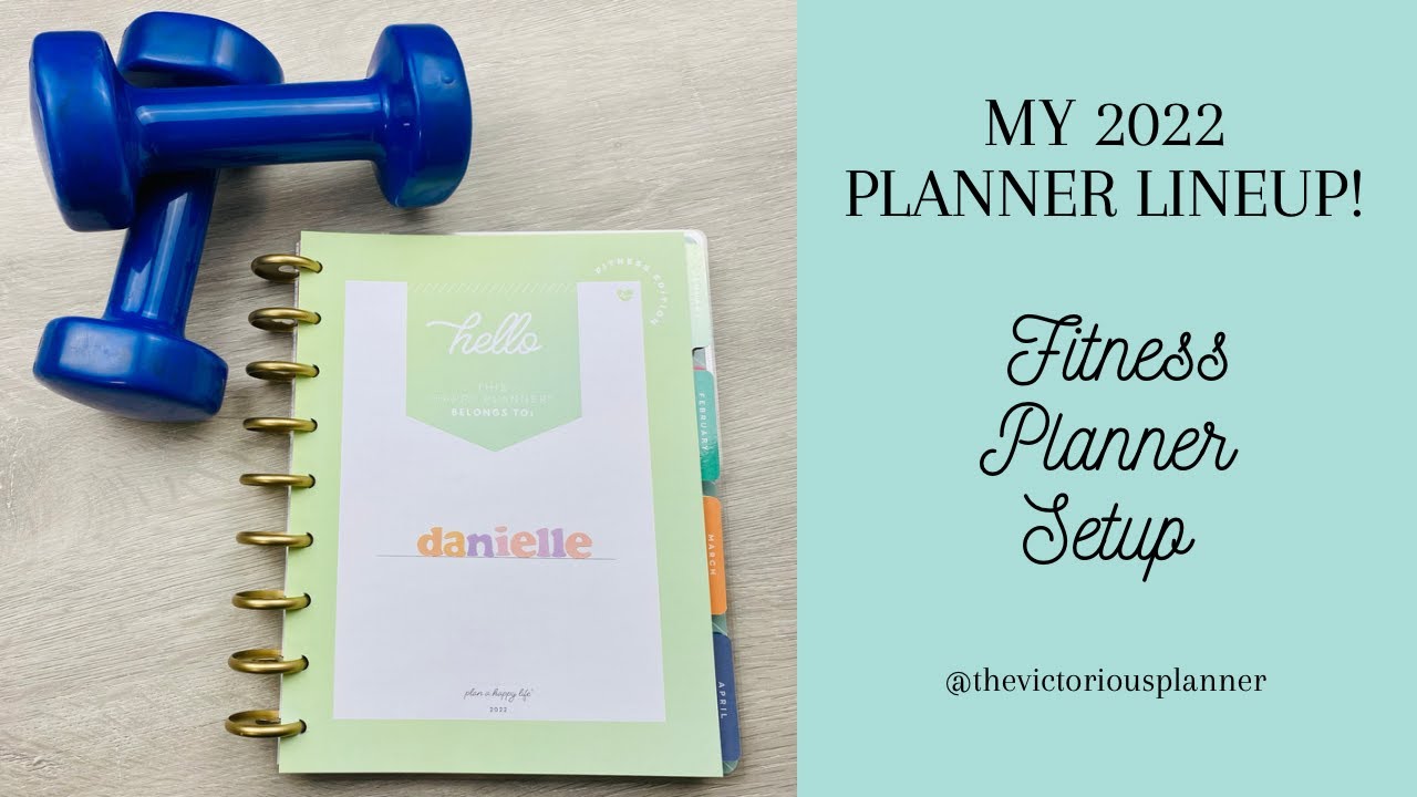 Fitness PLANNER SETUP! | My 2022 Planner Lineup | The Happy Planner