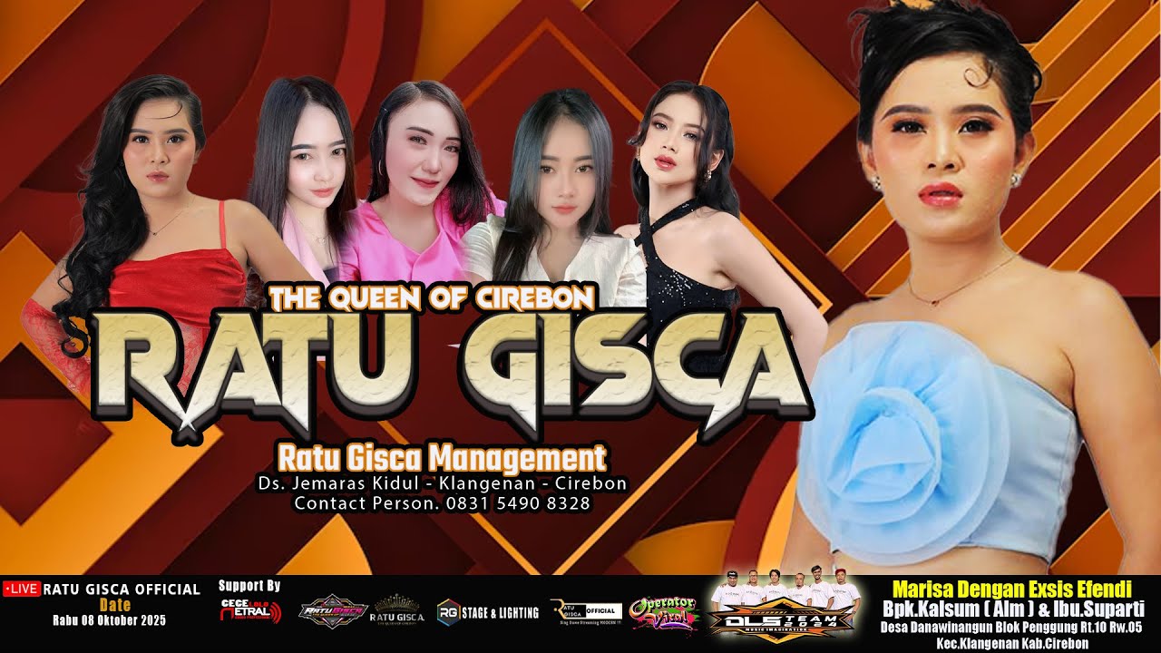 🔴 LIVE RATU GISCA THE QUEEN OF CIREBON || DANAWINANGUN - KLANGENAN - CIREBON  || RABU, 08 OKT 2025