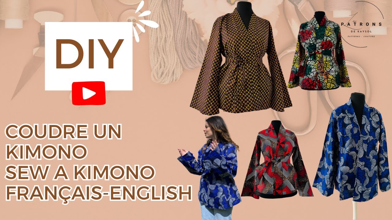 Comment Coudre un Kimono - Kimono DIY - Niveau débutant - Couture Rapide - Cours Couture