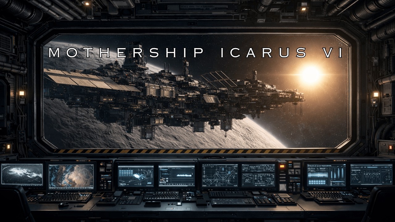 Mercury Mothership Icarus VI | Space Ambient Music for Focus, Relax & Sleep | 6 Hours | 4K