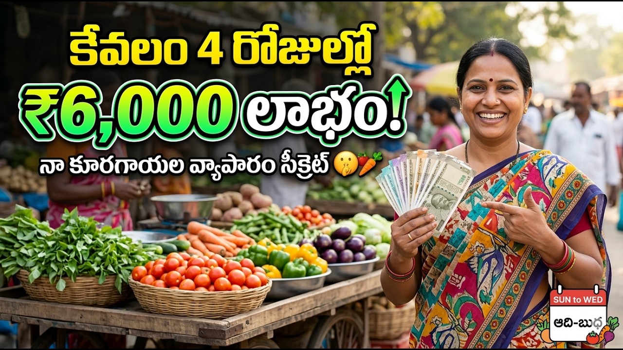   నా కూరగాయల వ్యాపారం వ్లాగ్: 4 రోజుల్లో ₹6000 ఎలా సంపాదించాను?