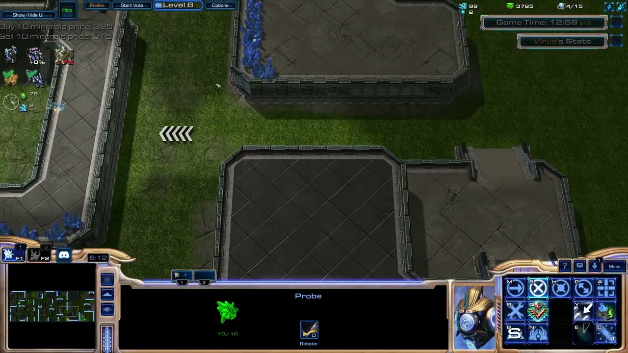 Probes vs Zealot - StarCraft 2