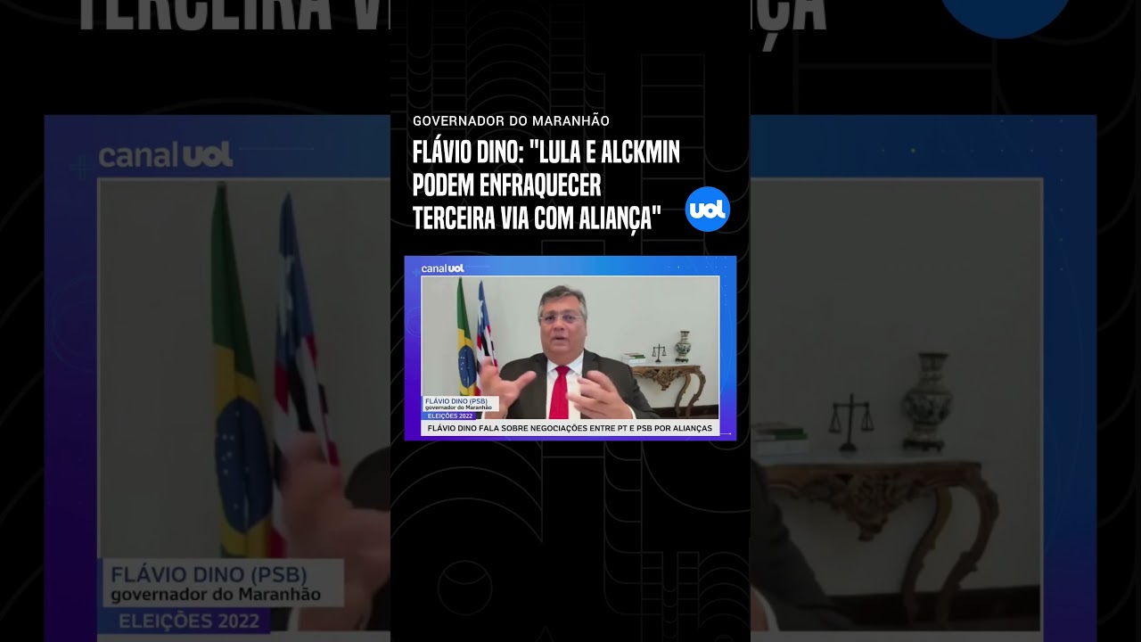 Alian&ccedil;a entre Lula e Alckmin enfraquece a terceira via, diz Fl&aacute;vio Dino