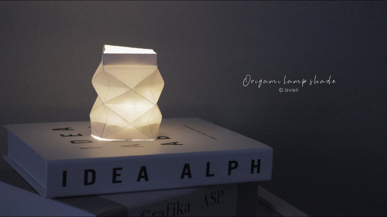 ENGㅣ분위기 있는 DIY 무드 전등 갓 / origami paper / lamp shade