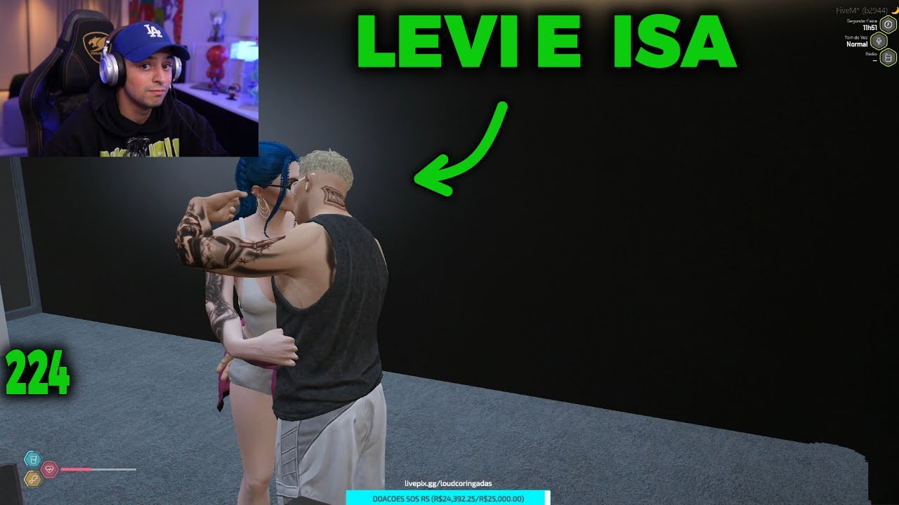LEVI ENCONTROU A ISA NA CASA DO DOISDÊ, A CONVERSA RENDEU, GTA RP