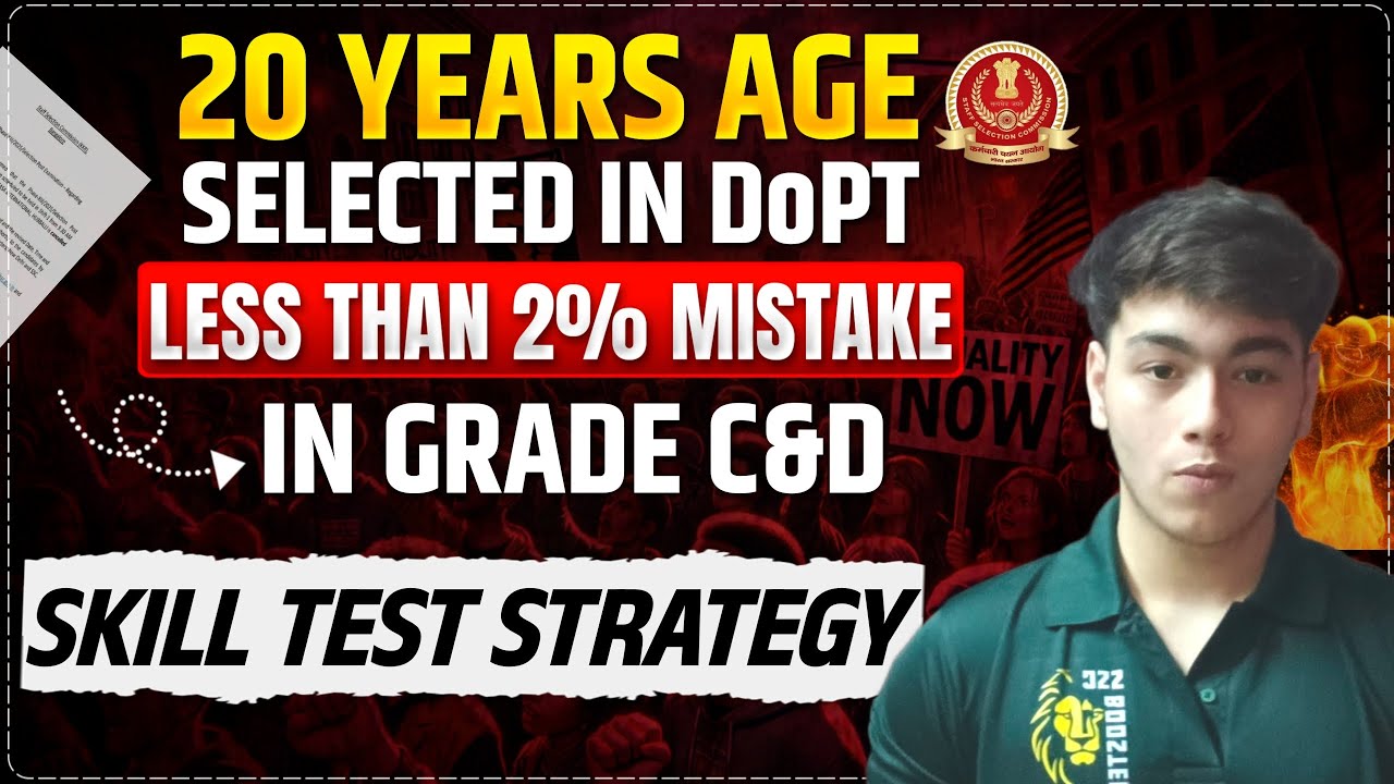 🔥 SSC Stenographer Skill Test Strategy | Topper’s Secret Tips (Less than 2% Mistakes) SSC Steno 2025