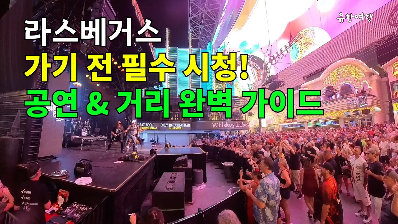 라스베거스 가기 전 필수 시청! 공연 & 거리 완벽 가이드