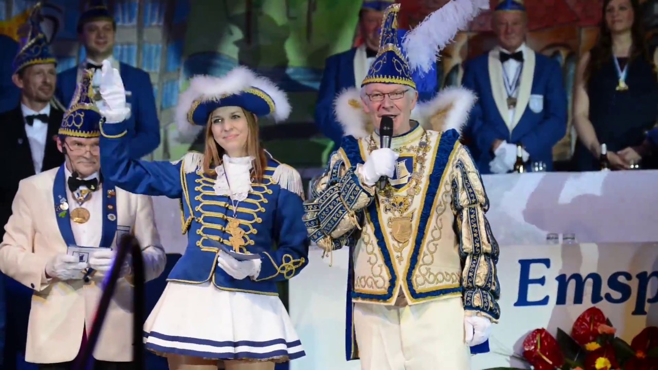 Prinzenproklamation Greven 2017 - Stadtprinz und P&uuml;ntenmariechen wenden sich an ihr Volk