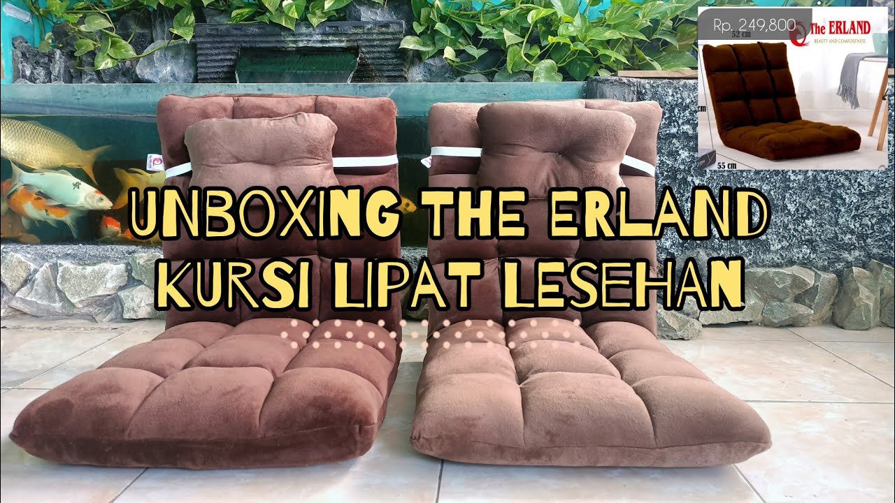 Unboxing, review dan cara The ERLAND Kursi Lesehan Lipat Kursi lantai tatami