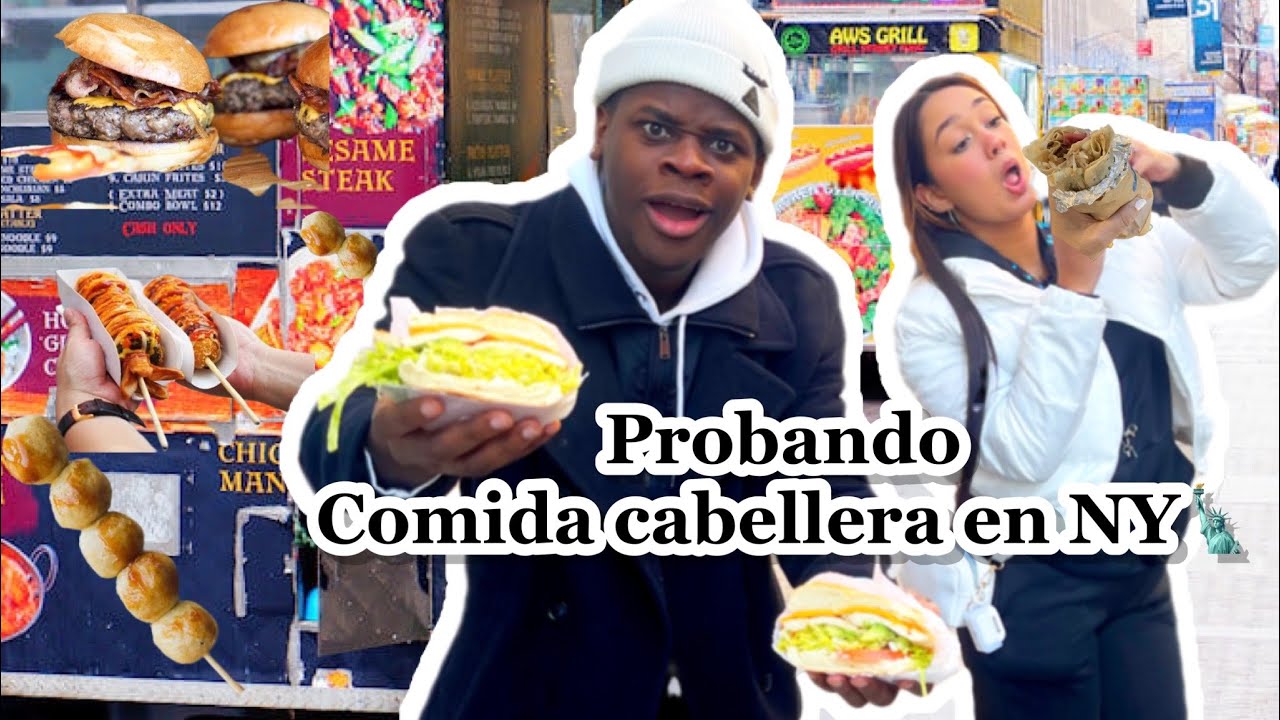 Probando comida callejera en NEW YORK 🗽 CON KEYS GUZMAN | Las Ocurrencias de Victor