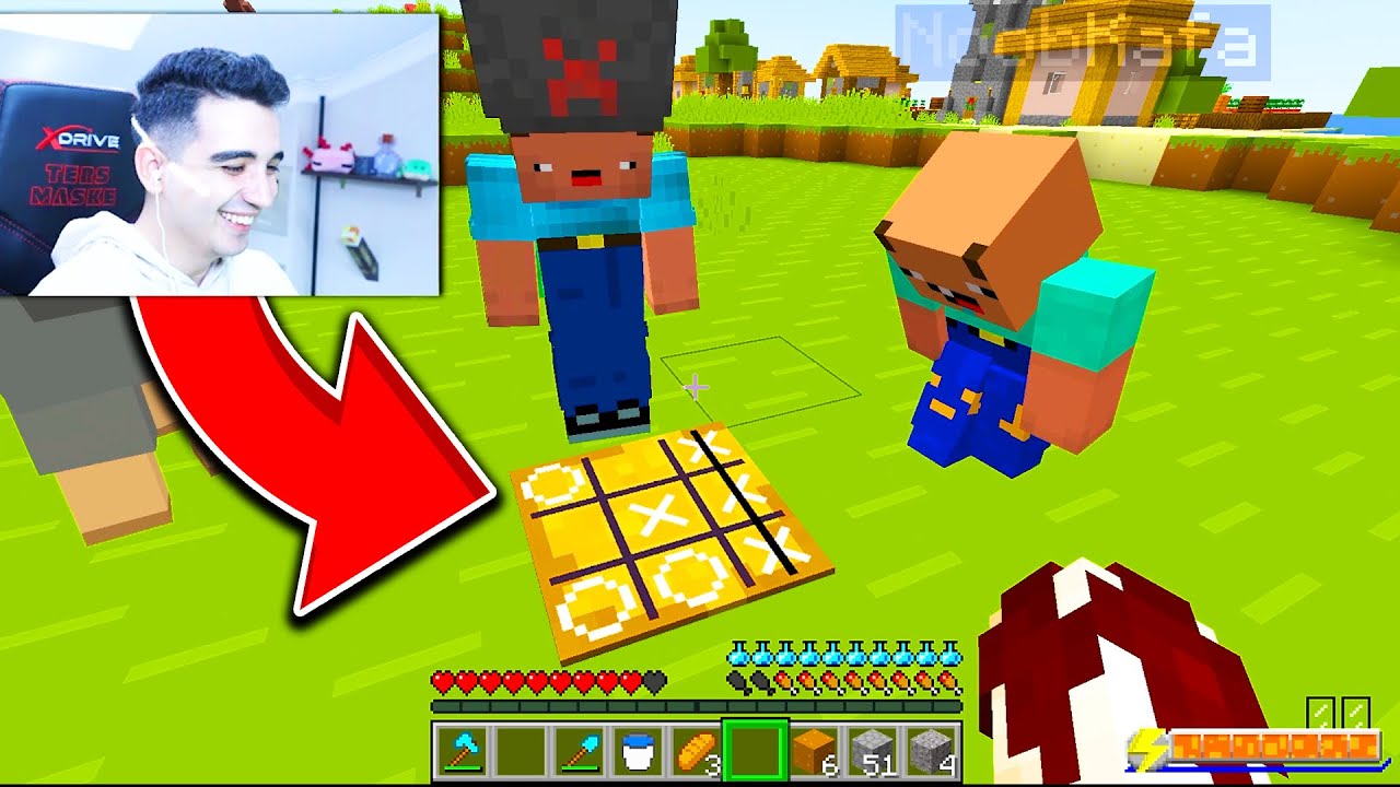 BALON KAFA İLE ELMAS CEZALI XOX OYNADIK !! - Minecraft
