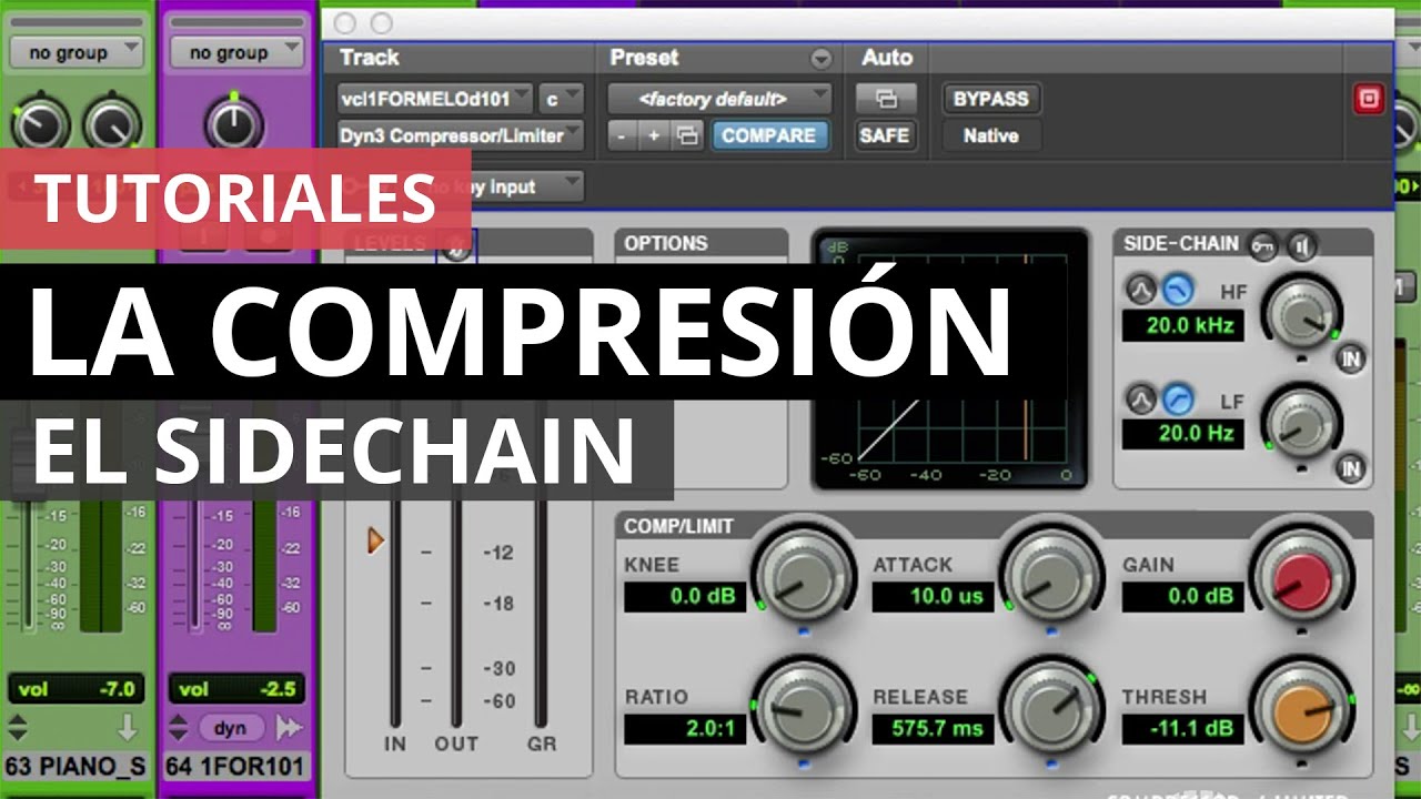 La compresión: el sidechain