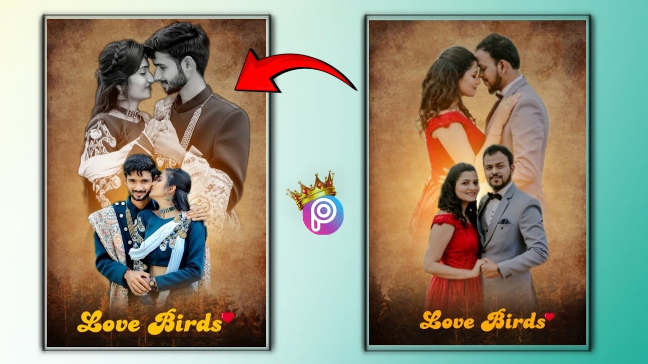 Pre wedding photo Editing Pixsart pro Totorial...