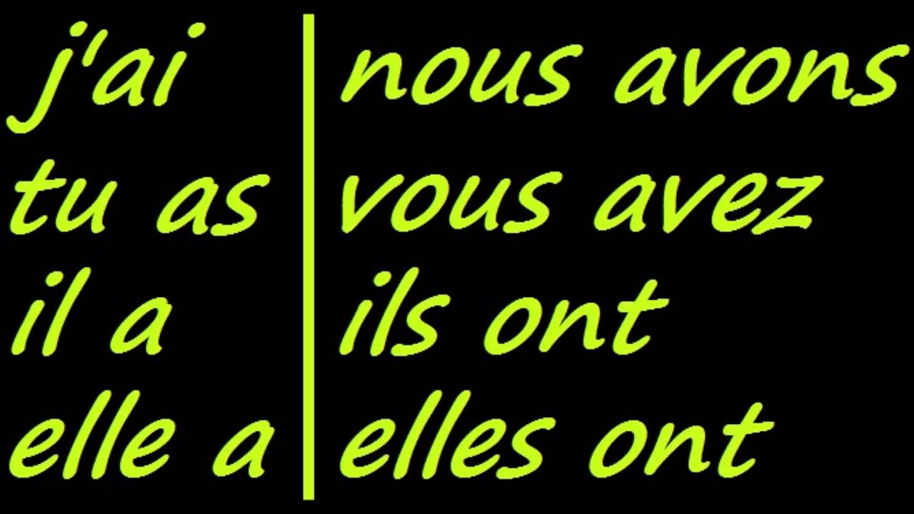 ♫ Avoir Conjugation Song ♫ French Conjugation ♫ Learn French ♫