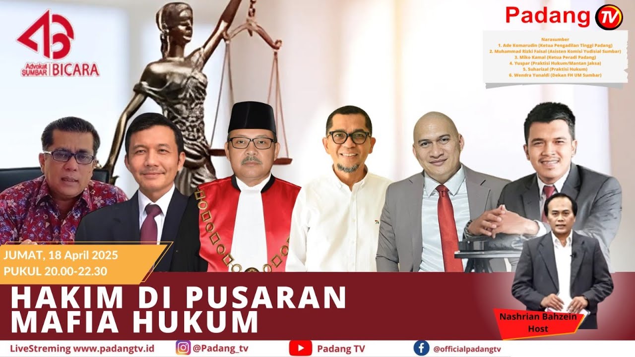 🔴 LIVE : Advokat Sumbar Bicara - Bongkar Jual Beli Perkara, Ini Kata Praktisi Hukum Sumbar...