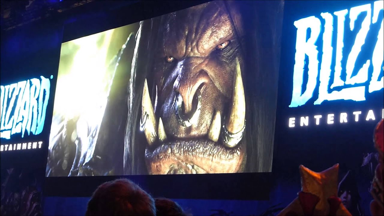 Gamescom 2014 & Blizzard Cinematic WoD with Relaese Date and Crowd react.