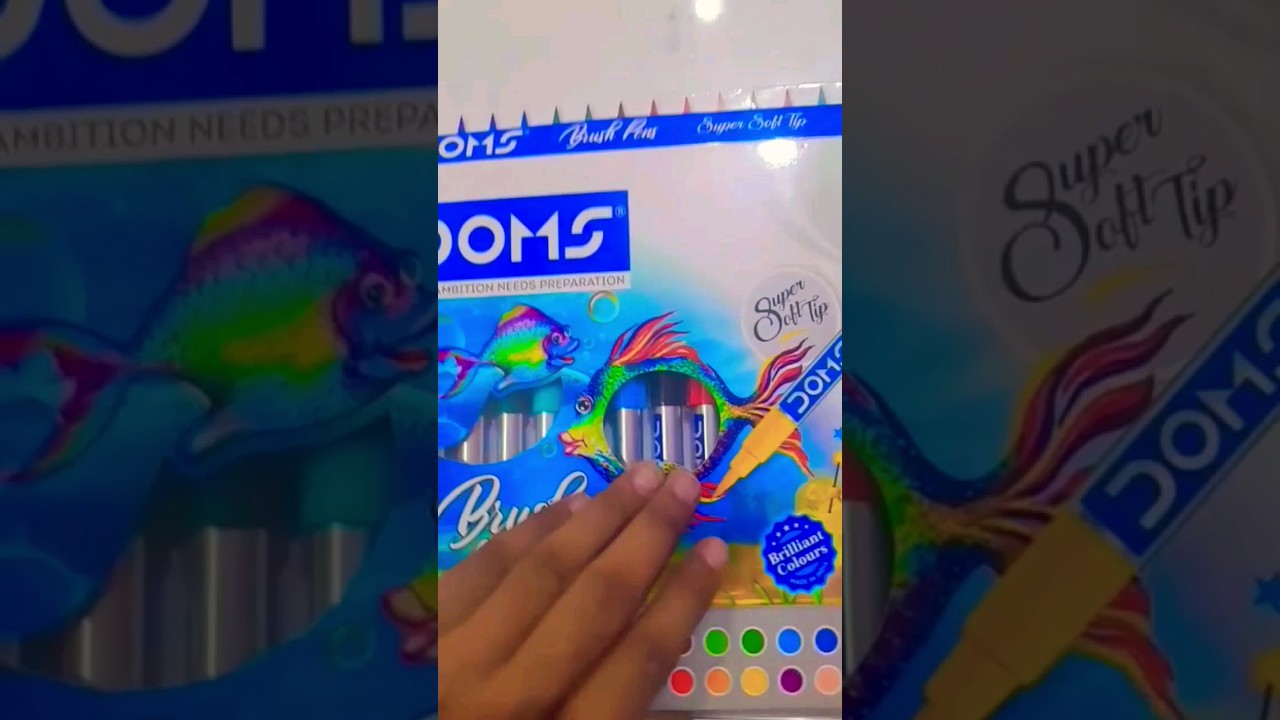 dome brush pen set review.. 😊💗👍 #trending #art #drawing #artdrawing #shots