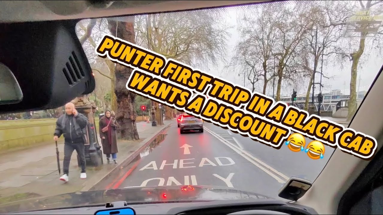 Sunday taxi driving when a punter first trip in a black cab asks for a discount 🤣🤣