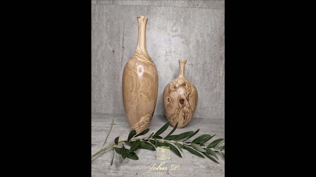 Olive wood vases.. (part 2)    &Beta;&alpha;&zeta;ά&kappa;&iota;&alpha; &alpha;&pi;ό &xi;ύ&lambda;&omicron; &epsilon;&lambda;&iota;ά&sigmaf;.. (&mu;έ&rho;&omicron;&sigmaf; 2)
