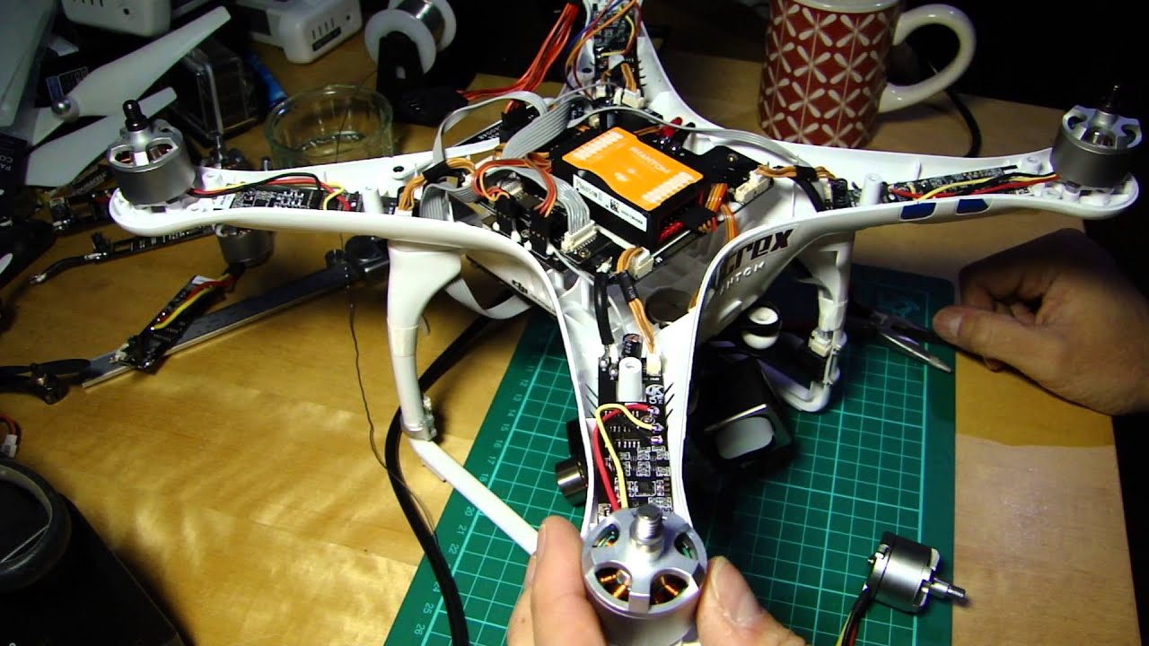 Fitting the NEW DJI V2 upgrade ESCs, motors to Phantom 2 or Vision+
