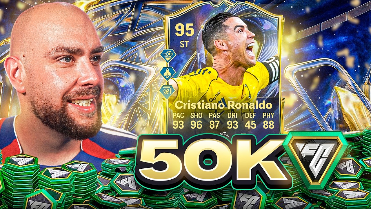 50K FC Points Decides My Team w/ 95 TEAM OF THE SEASON RONALDO!