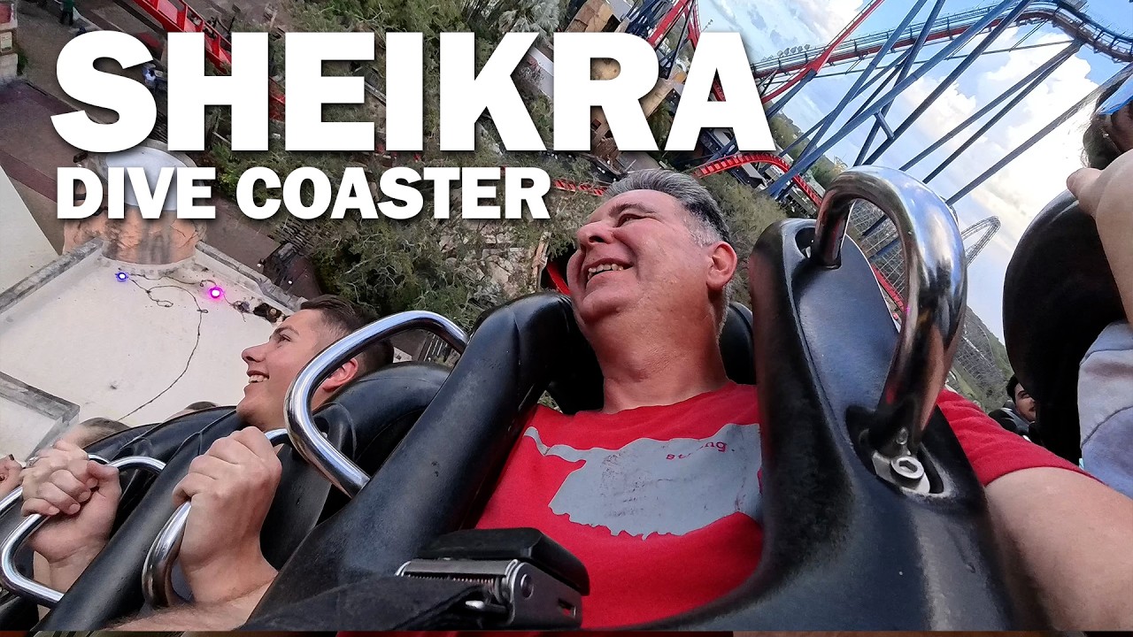 SheiKra Steel Dive Coaster at Busch Gardens in Tampa Florida