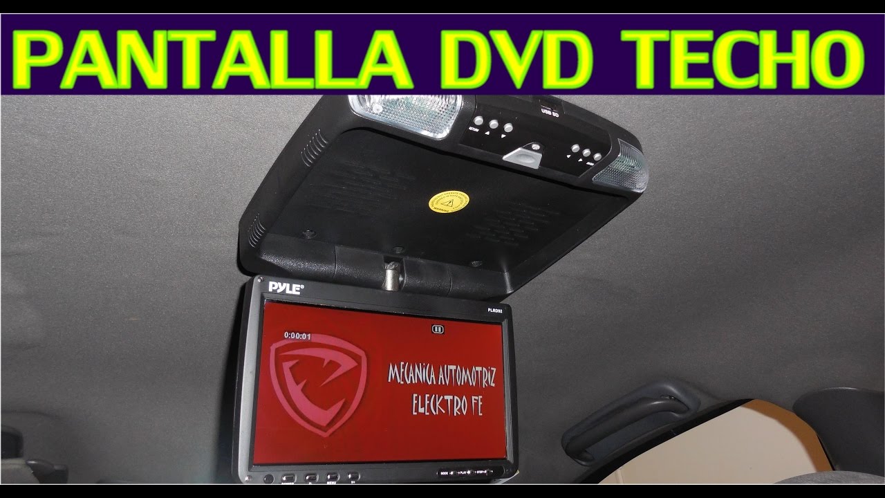 Como instalar pantalla DVD de techo en el auto (proceso completo)