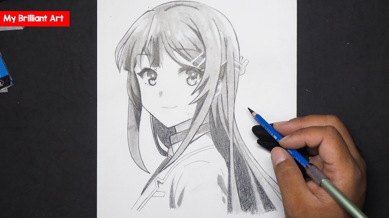 How To Draw Mai Sakurajima Seishun Buta Yarou - My Brilliant Art