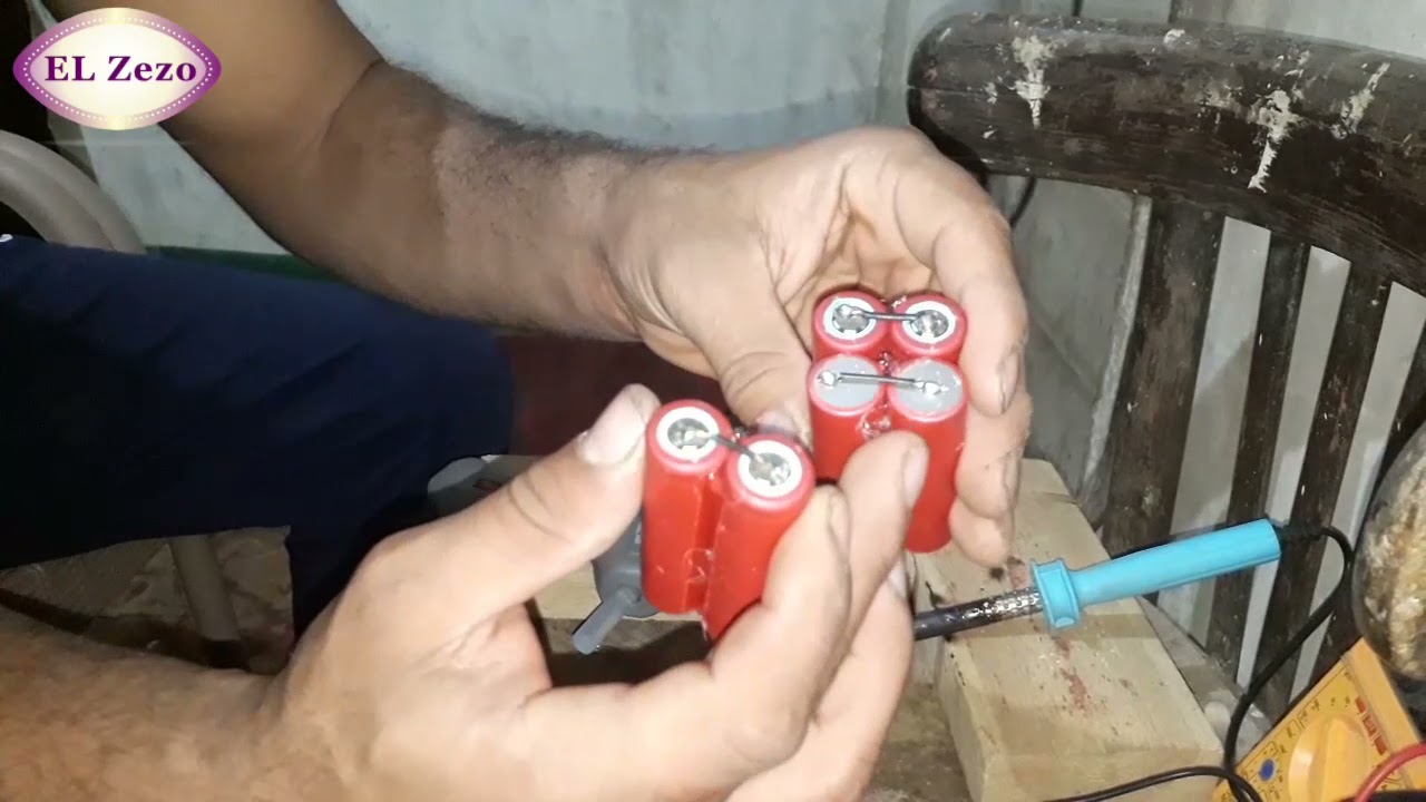بعد الفيديو دا مستحيل ترمى بطارية اللاب القديمه صناعة بطاريه ١٢ فولت لاجهزة السات فيندر والراوتر .