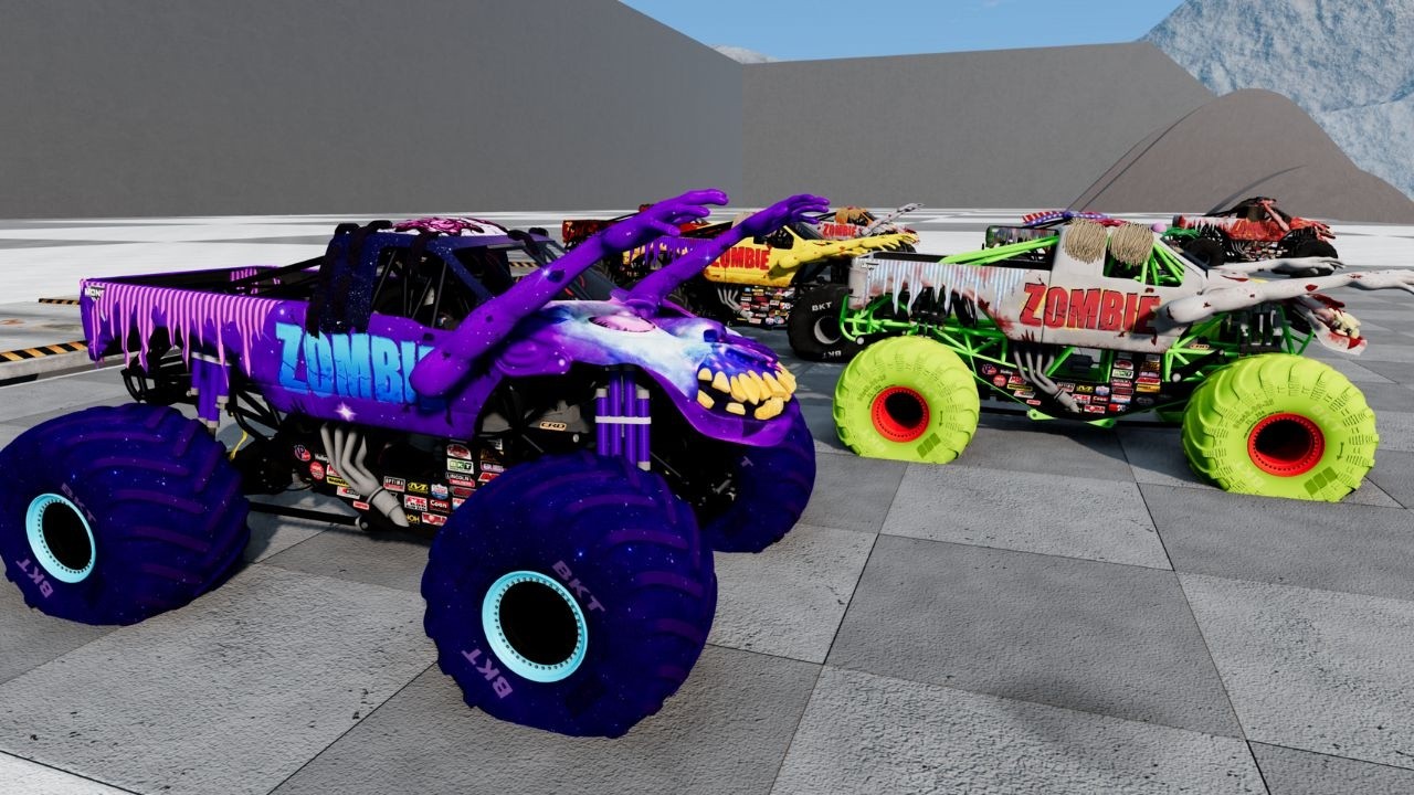 Epic High Speed Monster Truck Jumps & Crashes #147 BeamNG.Drive