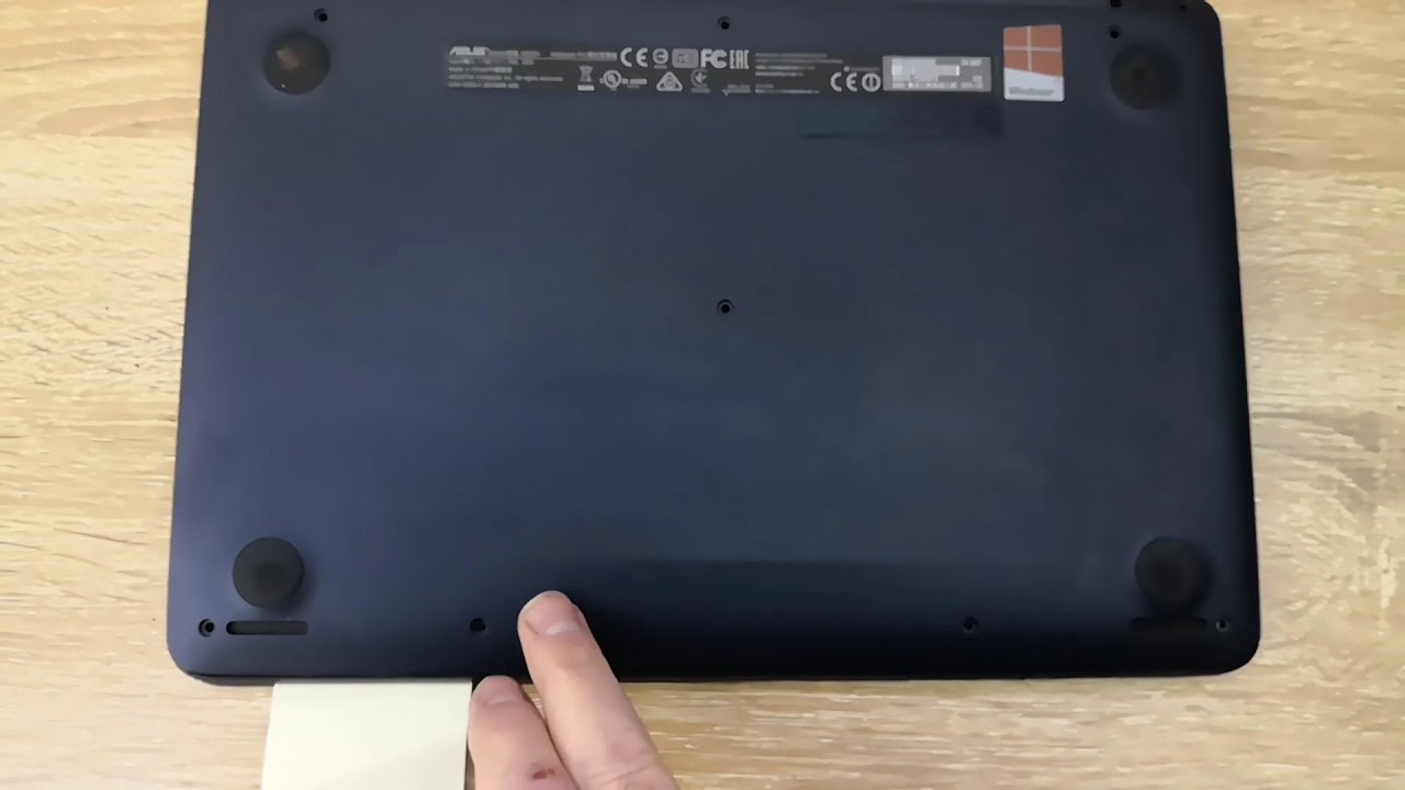 Opening up Asus E200H to look for hard drive