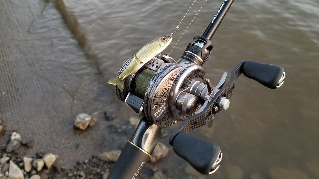Testing out the Shimano / JACKALL 21 POISON ULTIMA 5P 166L/BFS-5 Baitcast Travel Rod for 1 hour.