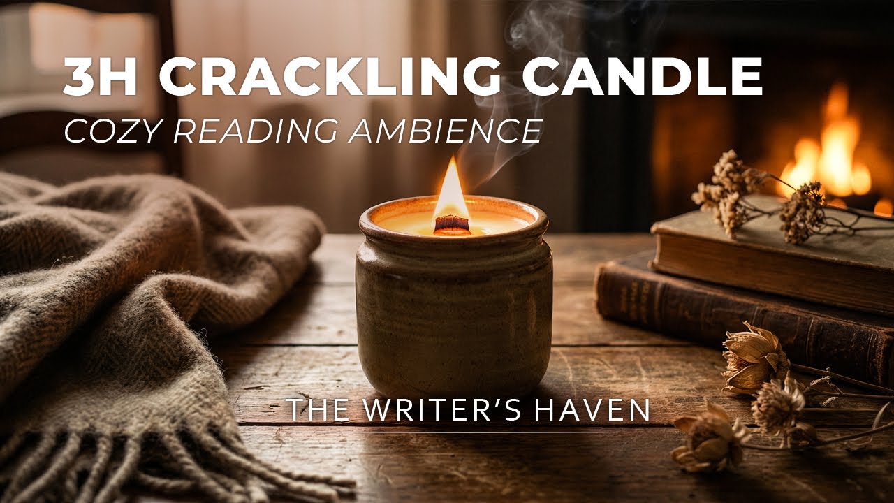 The Writer’s Haven | Rainy Day & Soft Firelight | 3H Deep Focus