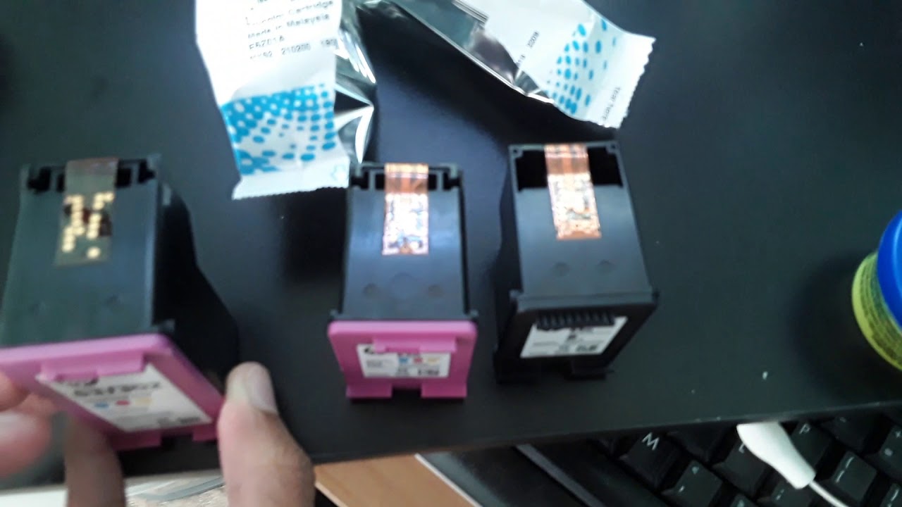 How to replace HP ink cartridges in a HP office jet 5255 series printer