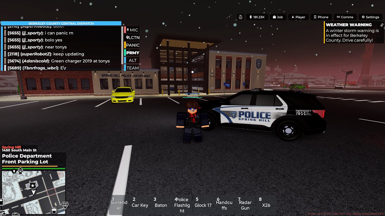 First patrol in Berkeley County | on console ￼