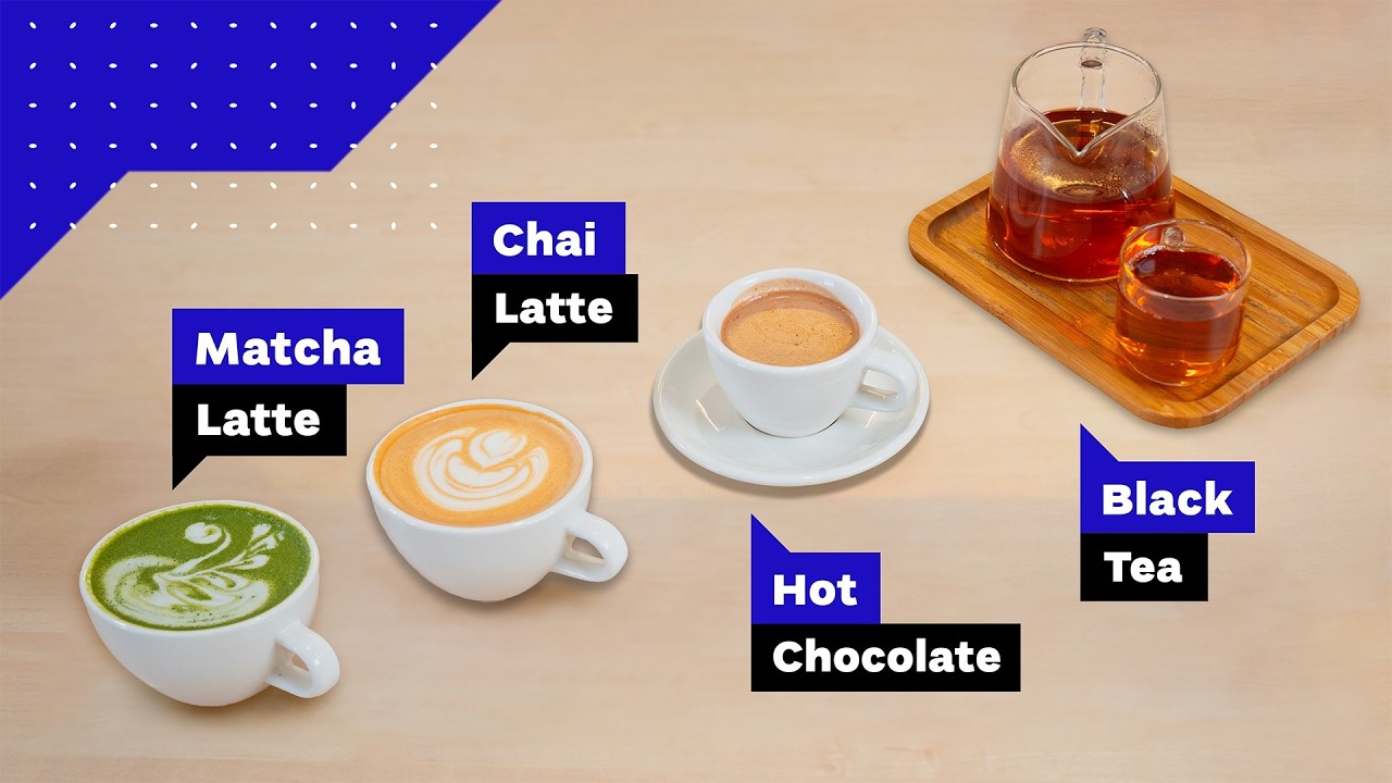All Popular Non-Coffee Drinks Explained: Matcha Latte vs Chai Latte vs Iced Tea & more!