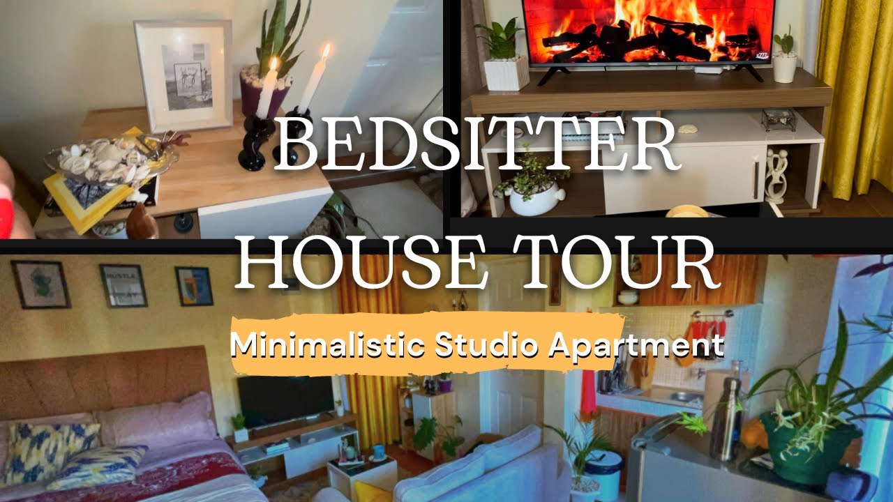 BEDSITTER HOUSE TOUR IN NAIROBI 2023//Studio apartment/Indoor plants// Decor//Living Alone
